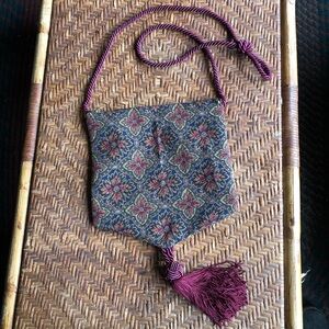 Artisan Made Tassel Tapestry Bag